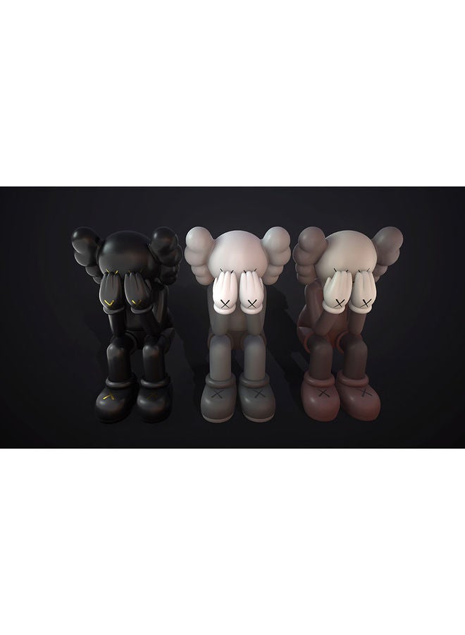 Generic Kaws Decorative Wall Art Canvas Painting Multicolour 50x90x1.5cm  - Image 1