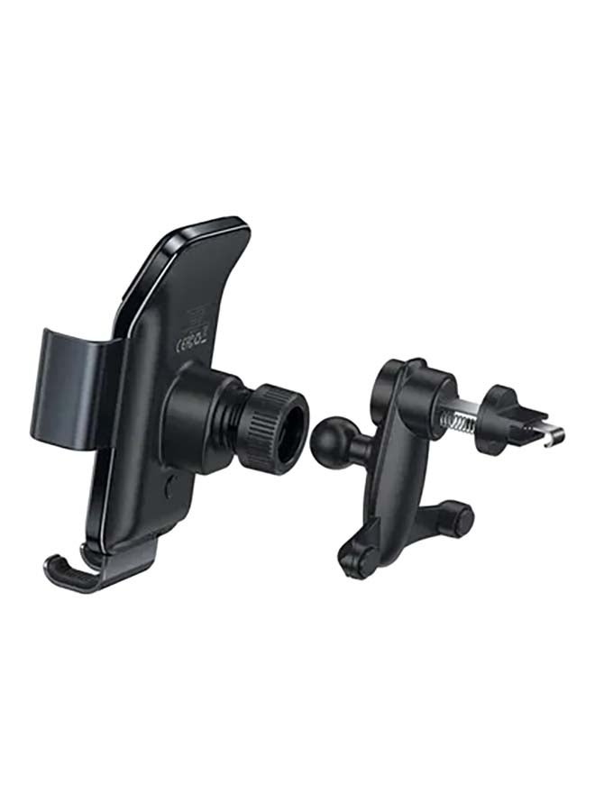 Baseus Automatic Solar Electric Phone Mount Holder for Air Vent Compatible for Phone 4.7-6.7 inch - Black  - Image 2