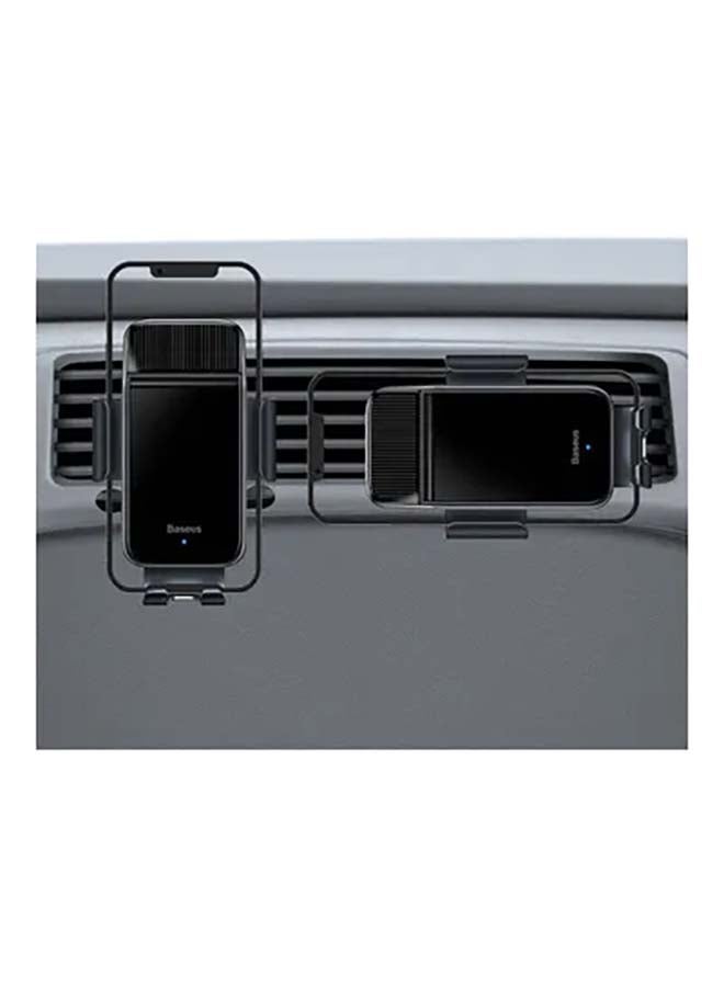 Baseus Automatic Solar Electric Phone Mount Holder for Air Vent Compatible for Phone 4.7-6.7 inch - Black  - Image 3