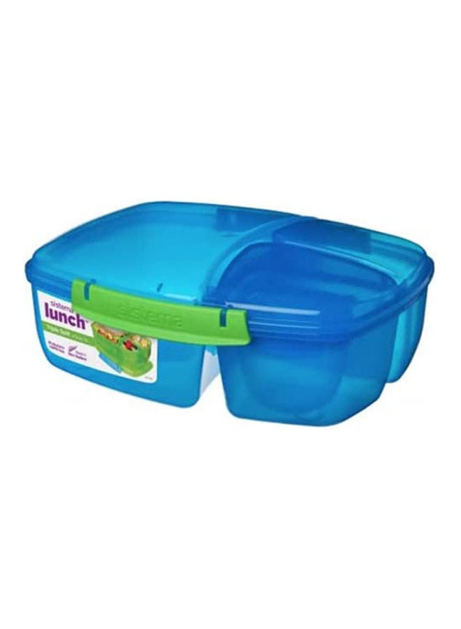sistema Lunch Box Kids Triple Split Blue