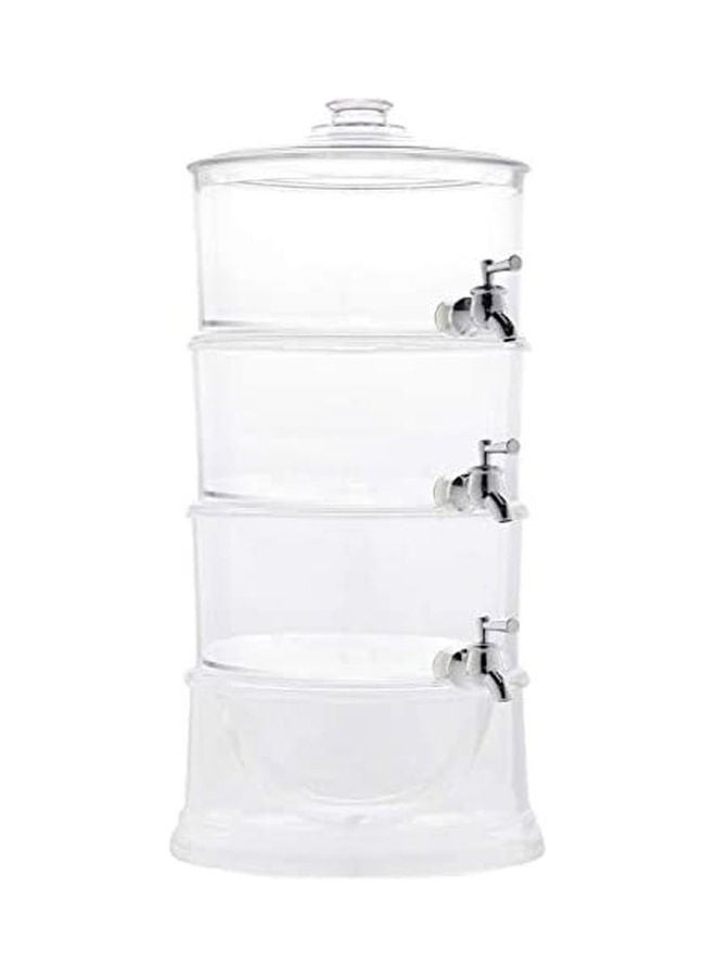 Beverage Dispenser With 3 Tiers, Hsl Clear ‎32.5 x 26.8 x 16.2cm - Image 1