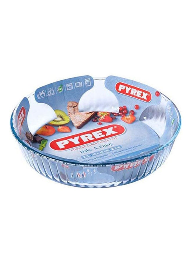 PYREX Heat Resistant Fluted Flan Baking Dish - 2.1 Liter Clear 2.1cm - Image 2