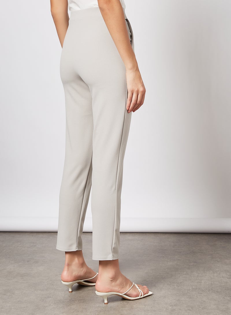 High Waist Trousers Grey - v1633608135/N48562995V_3