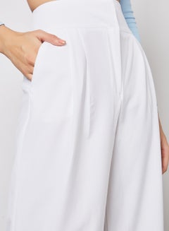 FEMME LUXE Wide Leg Pants White  - Image 2