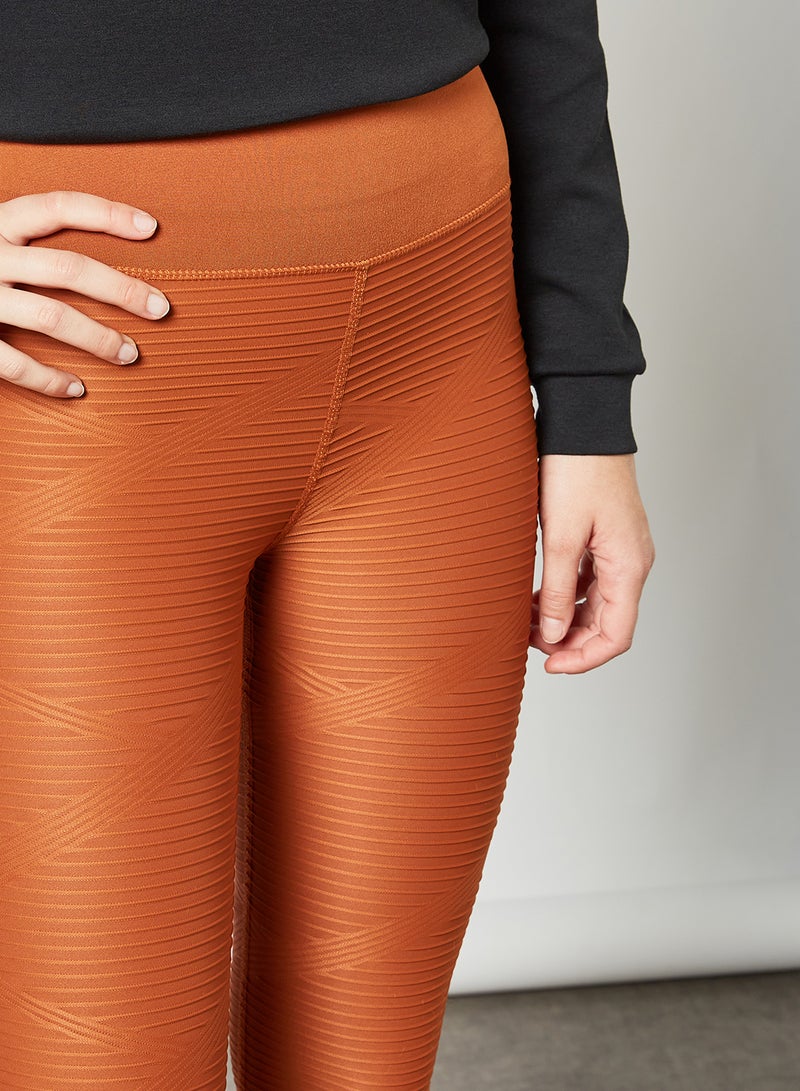 Only Play - High Waist Training Leggings Brown - Image 1