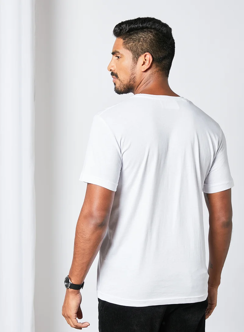 Selected Homme Pocket Crew Neck T-Shirt White