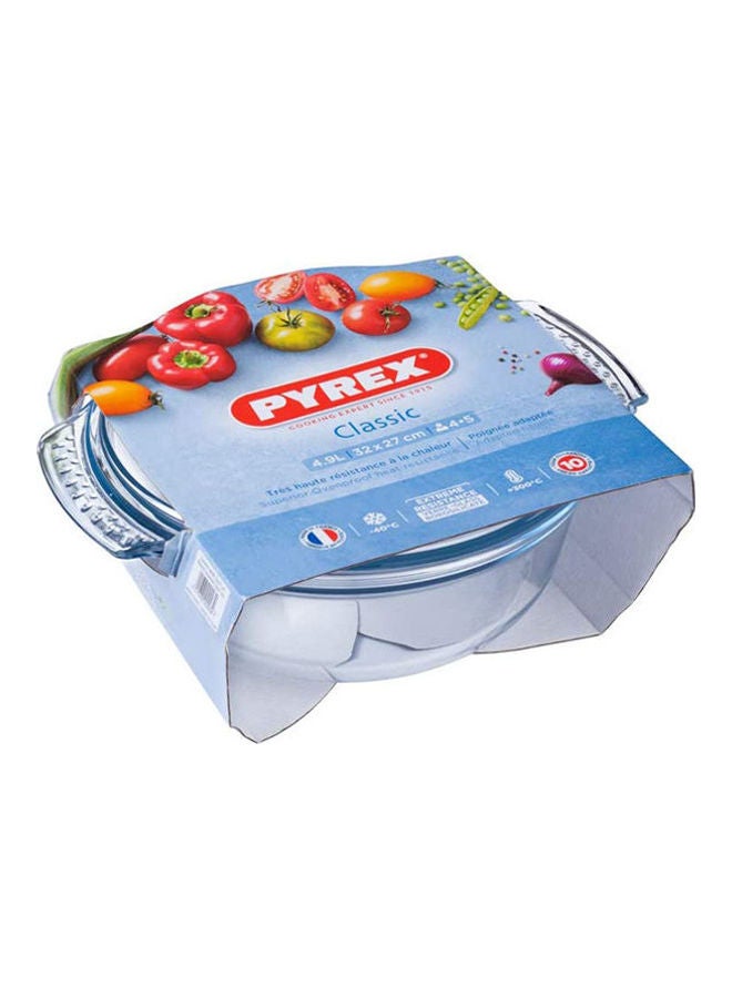 PYREX Round Casserole, Clear, 7708030 Clear 26cm - Image 2