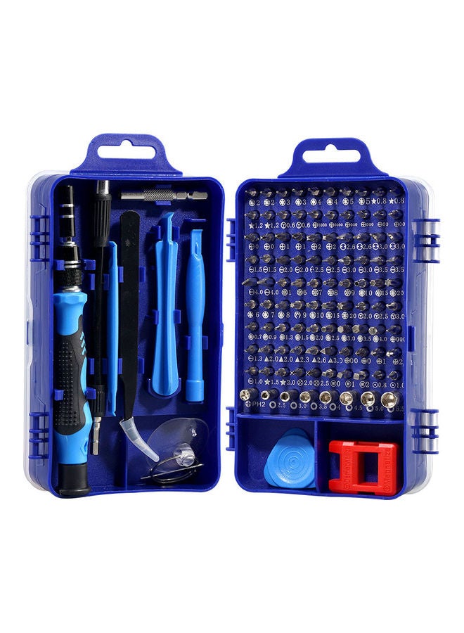 Generic - 115-in-1 Watch Mobile Phone Repair Screwdriver Set Blue 17.50 x 6 x 10.50cm - Image 1