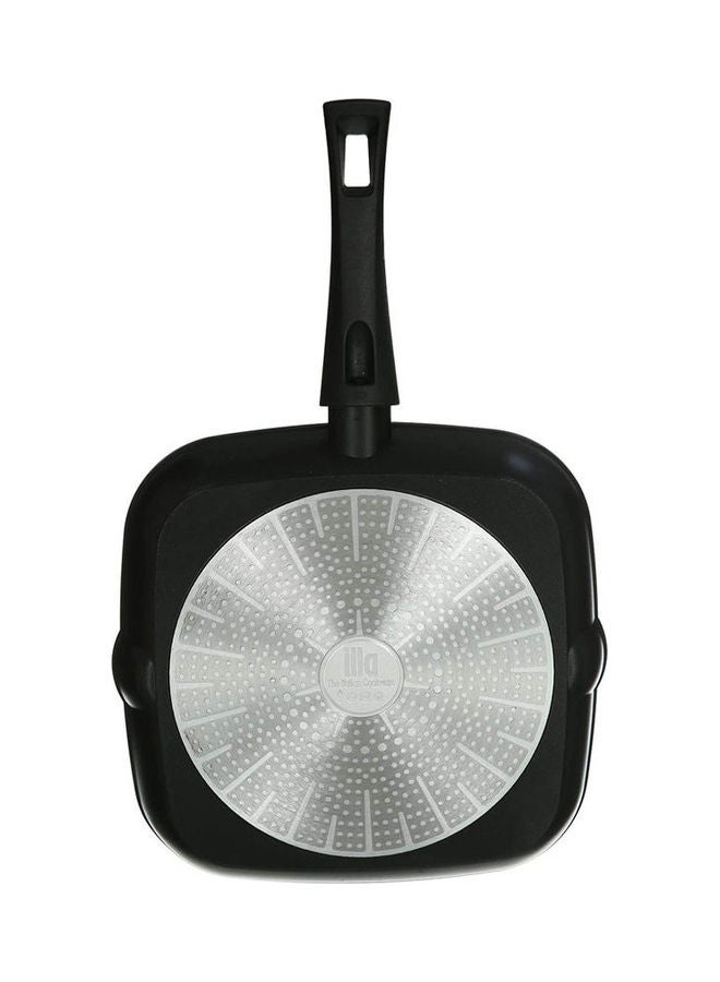 illa - Pi8328In Cook On Rock Induction Grill Pan Diameter Black 28 X 28cm - Image 1