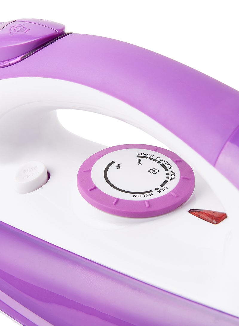 noon east Steam Iron Box - 2200 W 0.42 Liter Water Tank Non Stick Teflon Coated- Purple/White 420.0 ml 2200.0 W DM-2008-3 Purple/White - Image 5