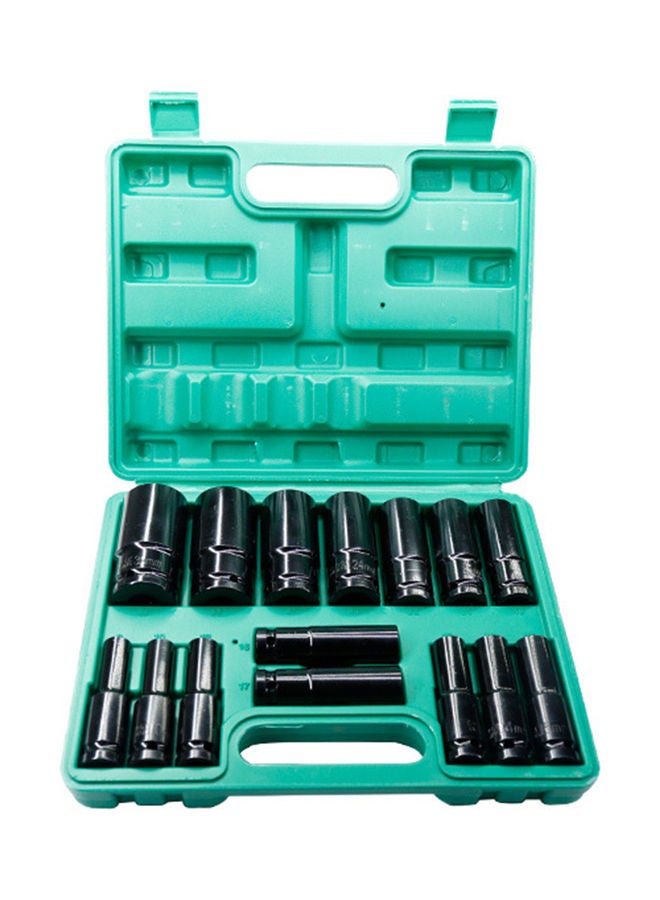 Generic 15-Piece Hex Impact Socket Set Black 26.50X5.50X21.00cm  - Image 1