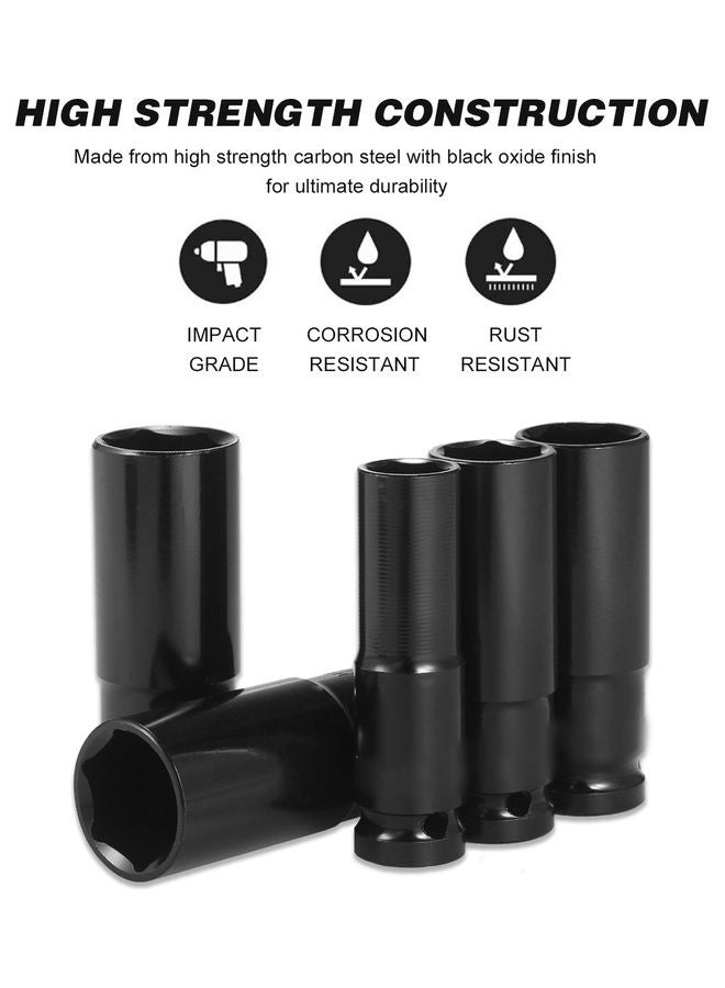 Generic 15-Piece Hex Impact Socket Set Black 26.50X5.50X21.00cm  - Image 5