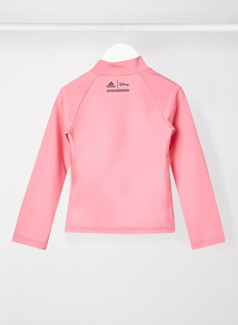 Adidas Kids/Teen Disney Princess Long Sleeve Rash Guard