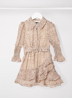 Bardot Junior Kids/Teen Leopard Print Dress Brown  - Image 1
