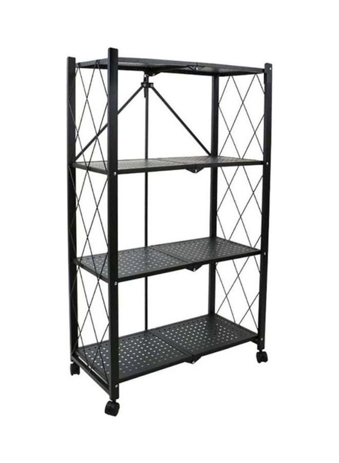 Urban Utility Storage Rack With Shelves Black 126cm - Image 1