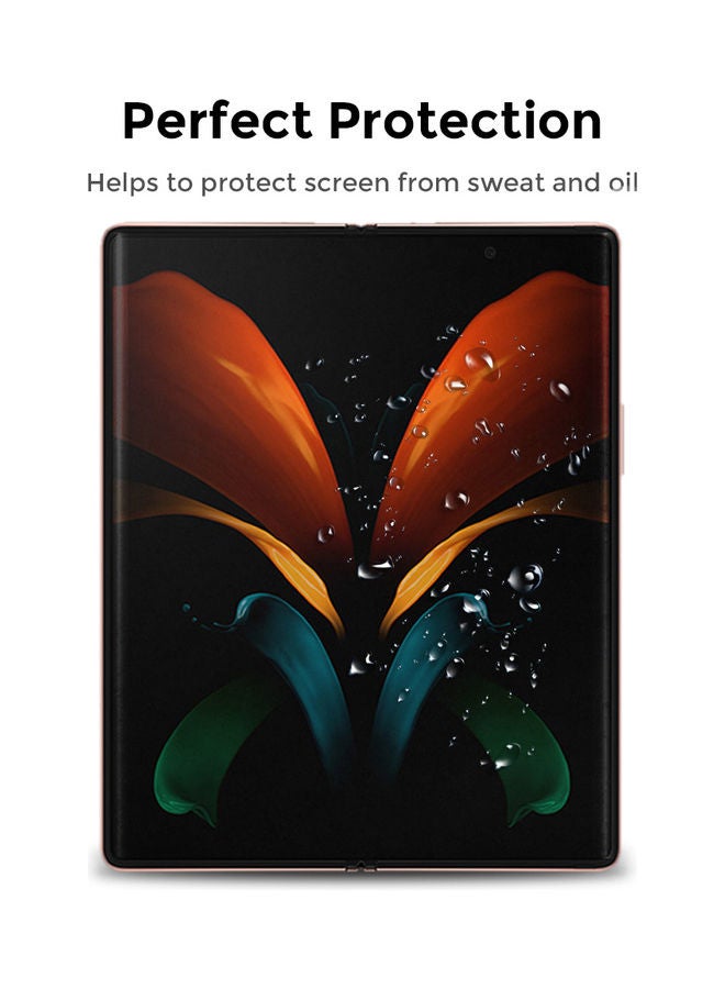 أو أوزون عبوة من لاصقتي حماية للشاشة لهاتف سامسونج جالاكسي Z فولد 2 5G شفاف - Image 5