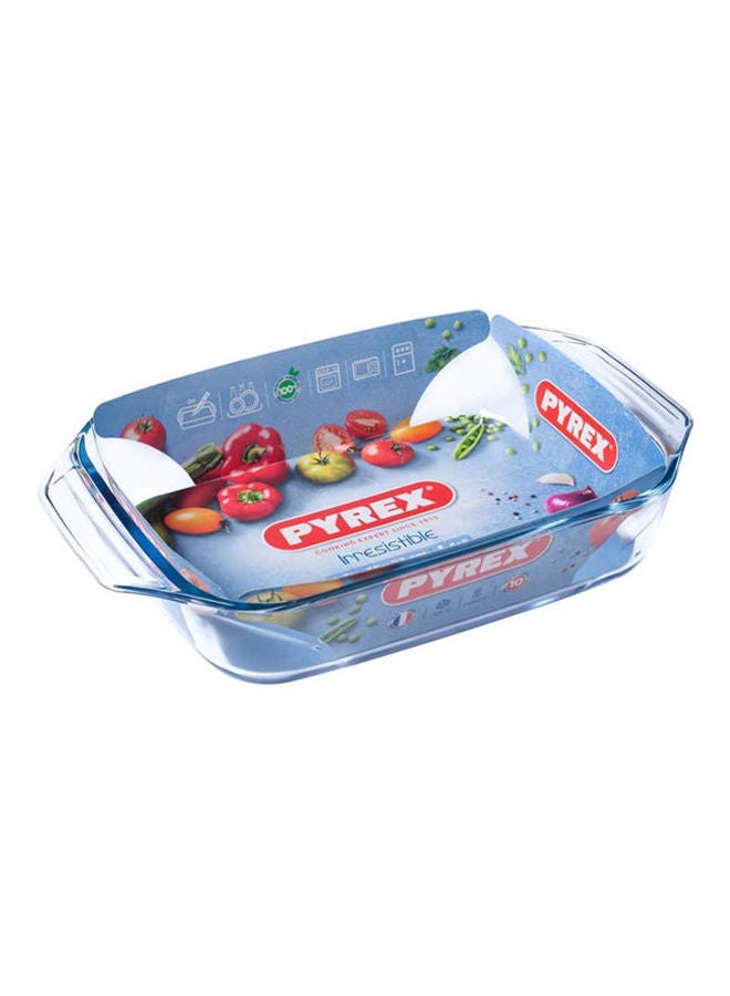 PYREX Optimum Rectangular Roaster 407B Clear 31 x 20 x 6cm - Image 2