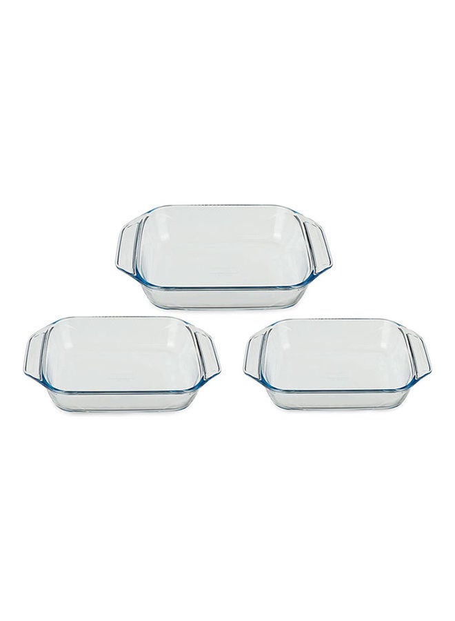 PYREX 3 Pcs Rect Roaster Set Clear 41cm - Image 2