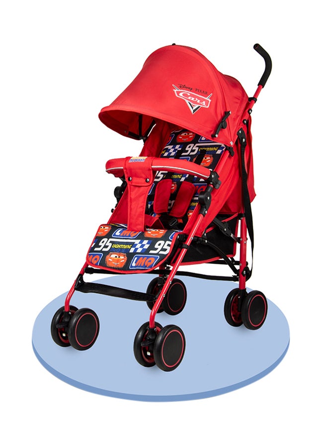 Disney Cars Lightning McQueen Lightweight Adventure Stroller With Storage Cabin  - Image 1