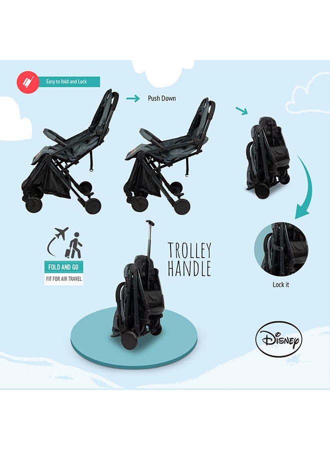 Trucare Mickey Mouse Travel Stroller With Storage Basket  - Image 5