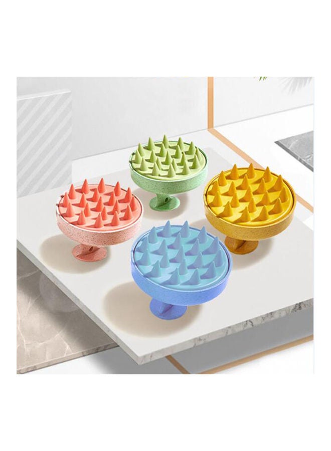 Silicone Hair Washing Comb Manual Shampoo Comb Scalp Massager Hair Cleaner Hair Care Massage Comb Green 7.8 x 6.5 x 6.5cm - Image 3