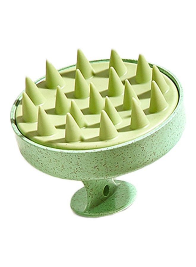 Silicone Hair Washing Comb Manual Shampoo Comb Scalp Massager Hair Cleaner Hair Care Massage Comb Green 7.8 x 6.5 x 6.5cm - Image 1