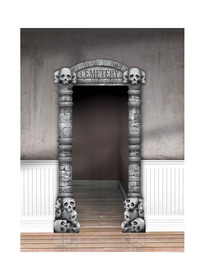 Amscan Deluxe Cemetery Doorway Entry Decoration - Image 1