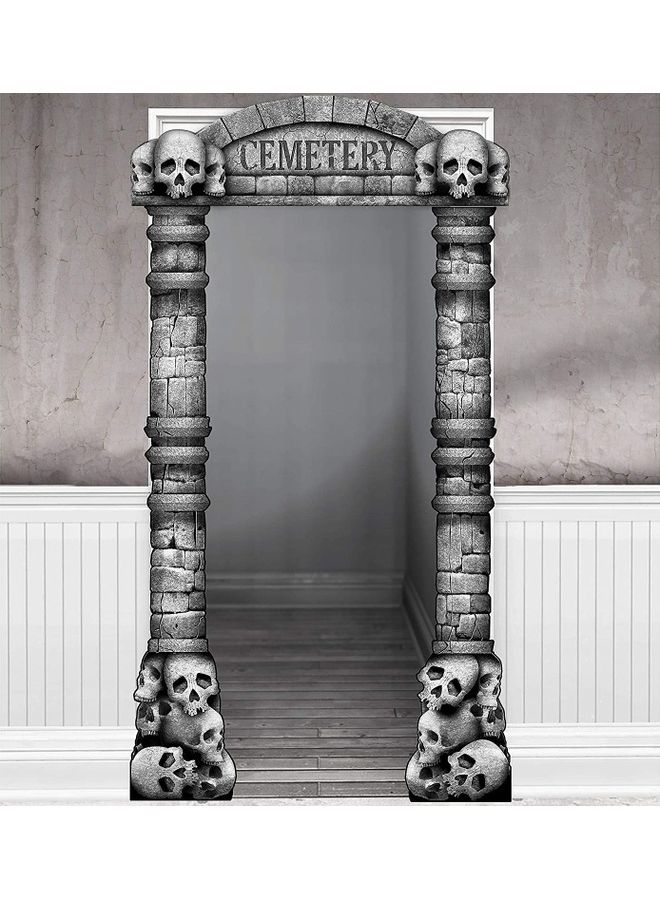 Amscan Deluxe Cemetery Doorway Entry Decoration - Image 2