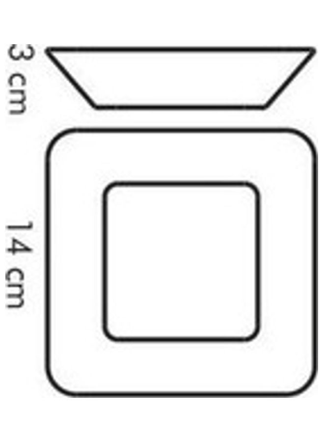 tescoma Ceramic Square Bowl White 14x14cm  - Image 3