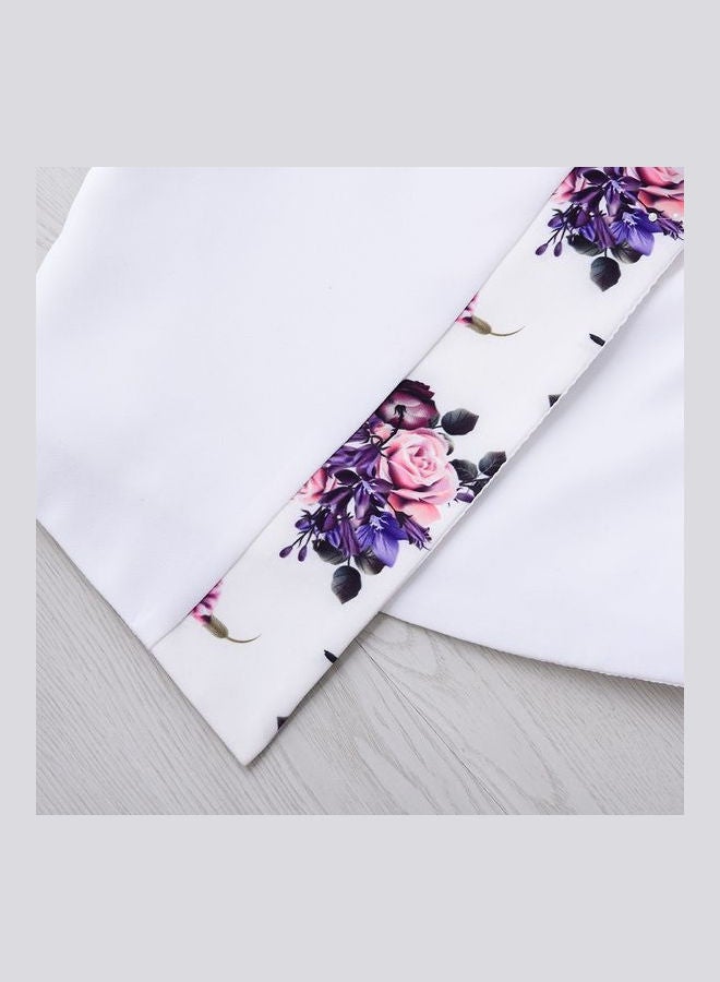 babyqlo Beautiful Flower Printed Skirt And Top Set Multicolour  - Image 5