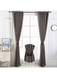 AIWANTO 2-Piece Magnetic Tiebacks Curtain Holder Black 40cm  - Image 4