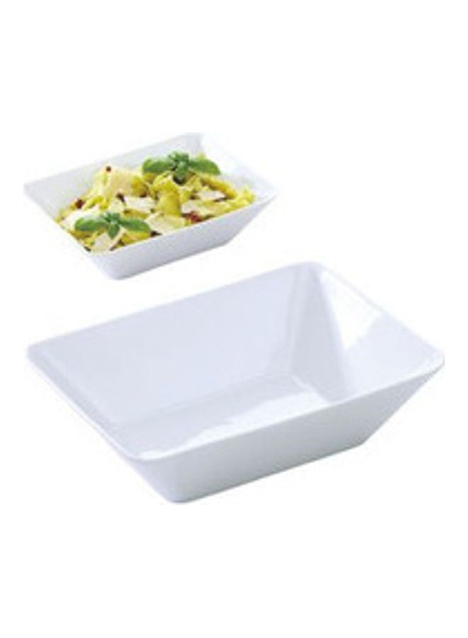 تسكوما وعاء سلطة أنيق من السيراميك أبيض 20 x 15سم - Image 1