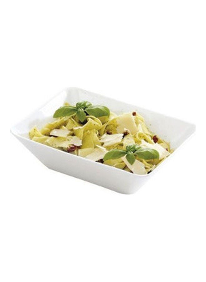 تسكوما وعاء سلطة أنيق من السيراميك أبيض 20 x 15سم - Image 3