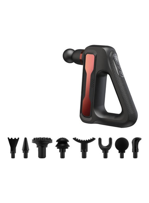 32 modes Rechargeable adjustable professional Triangle deep tissue Fascia Gun Massager with 8 Heads and Lcd Screen