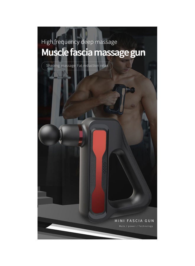 Toshionics - 32 modes Rechargeable adjustable professional Triangle deep tissue Fascia Gun Massager with 8 Heads and Lcd Screen - Image 1