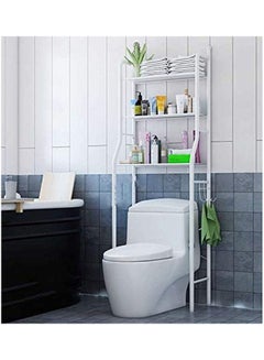 Urban Utility 3 Tier Bathroom Organiser Over The Toilet Storage White 158cm  - Image 1