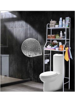 Urban Utility 3 Tier Bathroom Organiser Over The Toilet Storage White 158cm  - Image 3