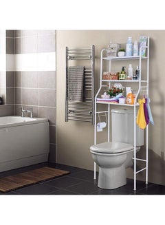 Urban Utility 3 Tier Bathroom Organiser Over The Toilet Storage White 158cm  - Image 4