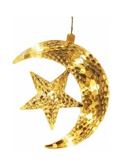 Salla Crescent Moon Star Curtain LED Lights Yellow 2.5meter  - Image 1