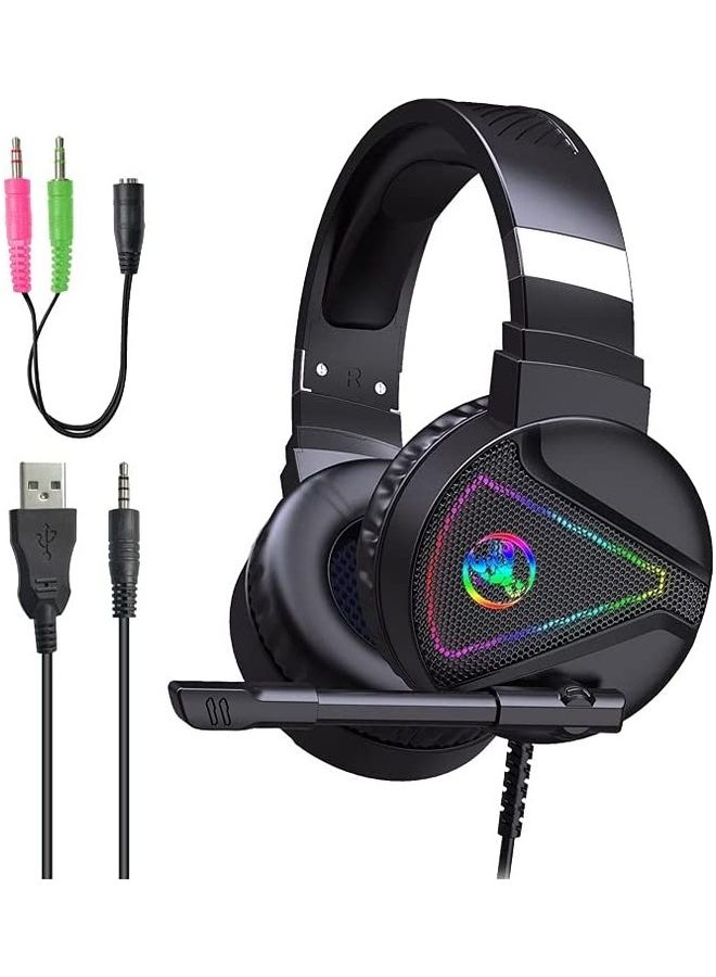 HXSJ - Gaming  Keyboard And Mouse With Headphone And Mouse Pad - Image 1