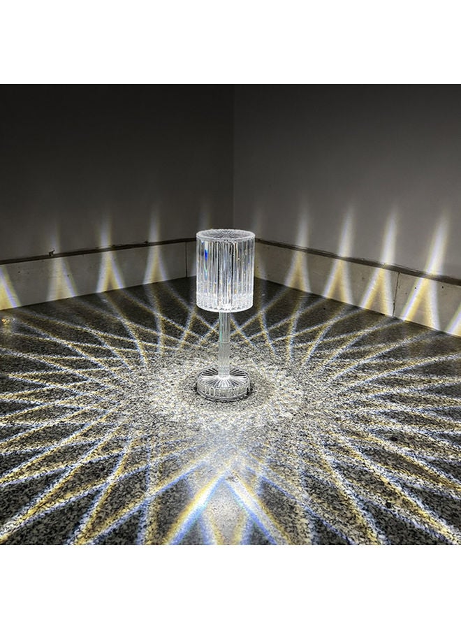 Generic - Modern Crystal Table Lamp Black 30.00 x 12.00 x 0.5cm - Image 1
