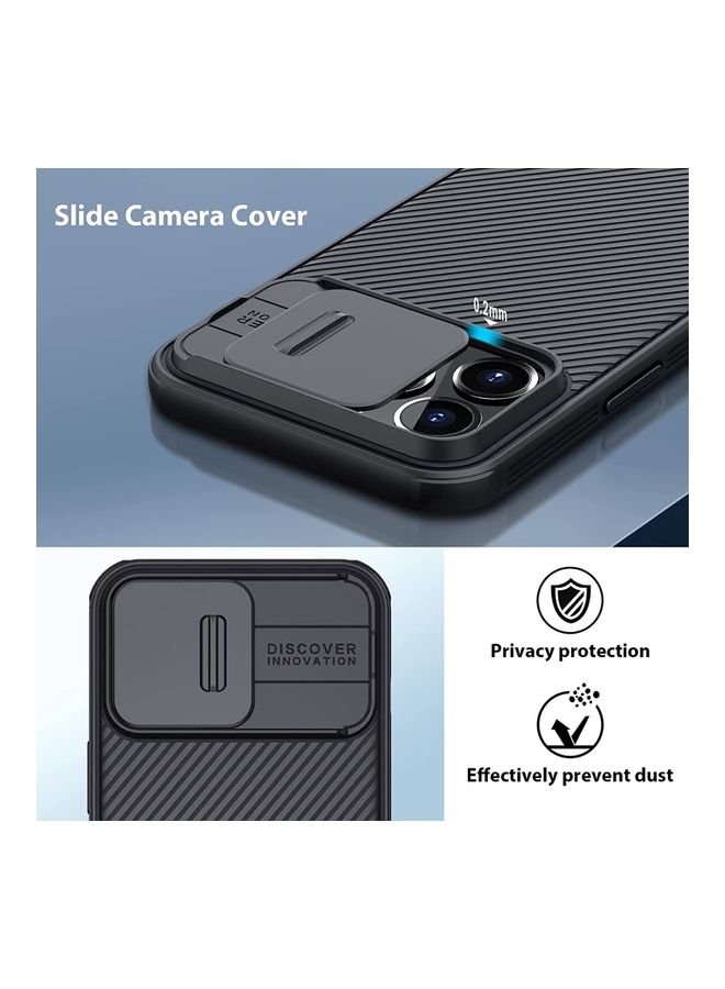 Nillkin Back Cover Camshield Pro Slider Camera Close & Open Double Layered Protection TPU For iPhone 12/12 Pro Black  - Image 2