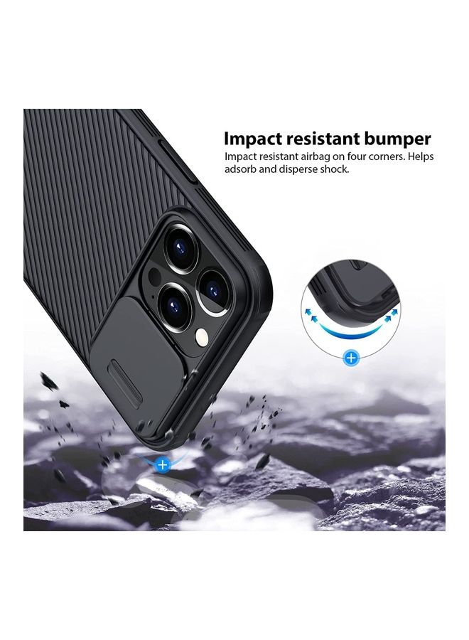 Nillkin Back Cover Camshield Pro Slider Camera Close & Open Double Layered Protection TPU For iPhone 12/12 Pro Black  - Image 4