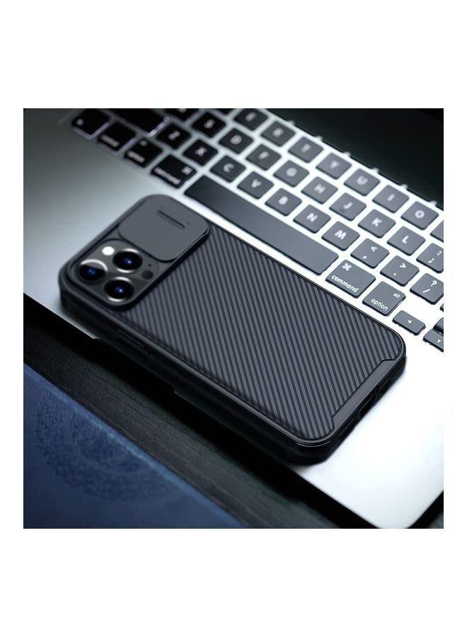 Nillkin - Back Cover Camshield Pro Slider Camera Close & Open Double Layered Protection TPU For iPhone 12/12 Pro Black - Image 1
