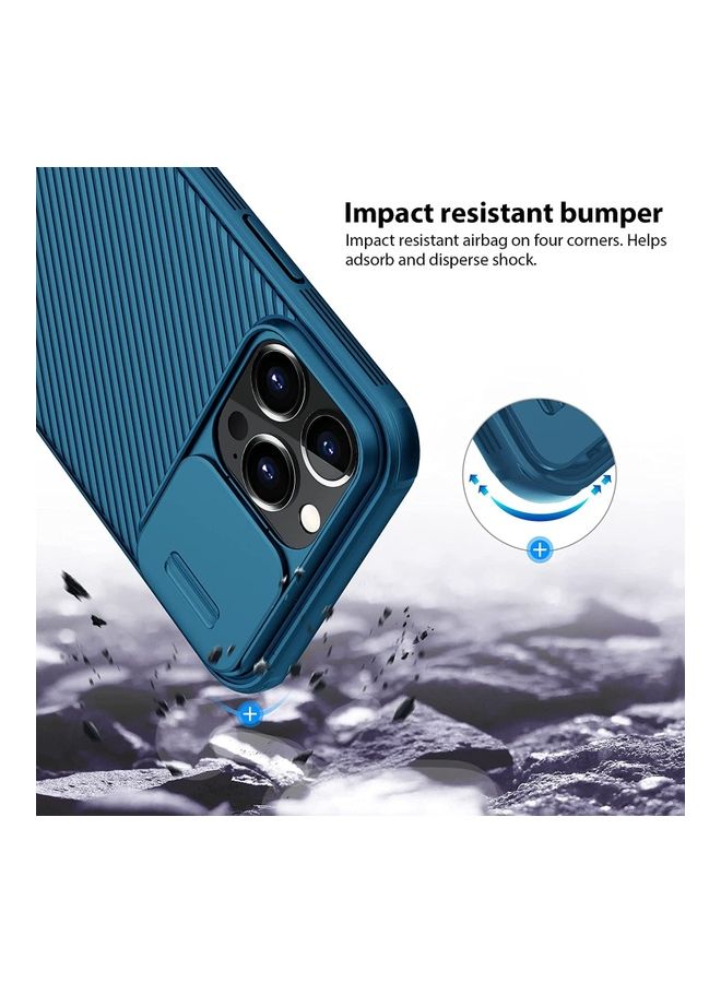 Nillkin CamShield Case With Camera Lens Protection For Apple iPhone 13 Pro Blue - Image 4