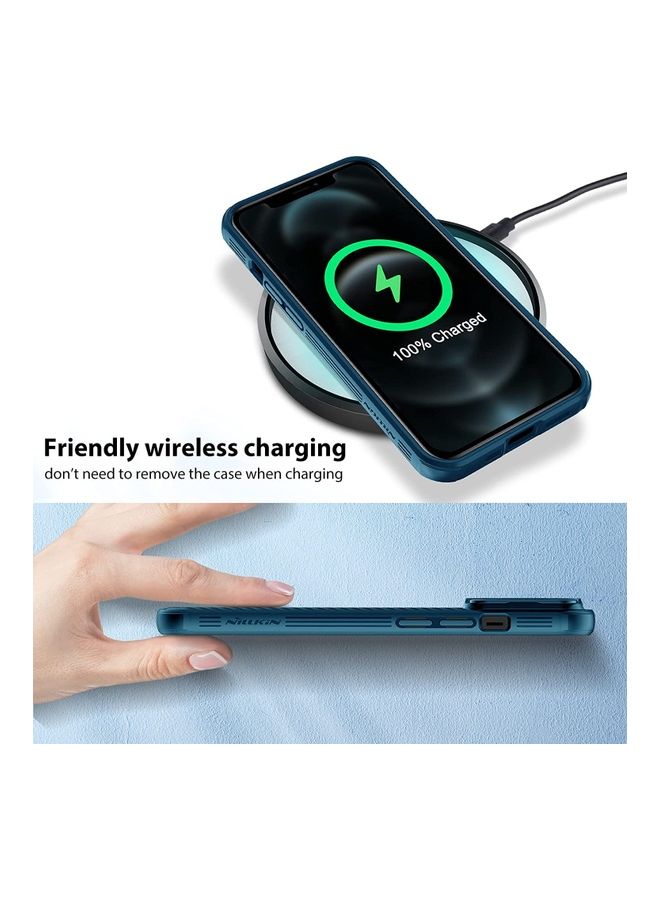 Nillkin CamShield Case With Camera Lens Protection For Apple iPhone 13 Pro Blue - Image 5