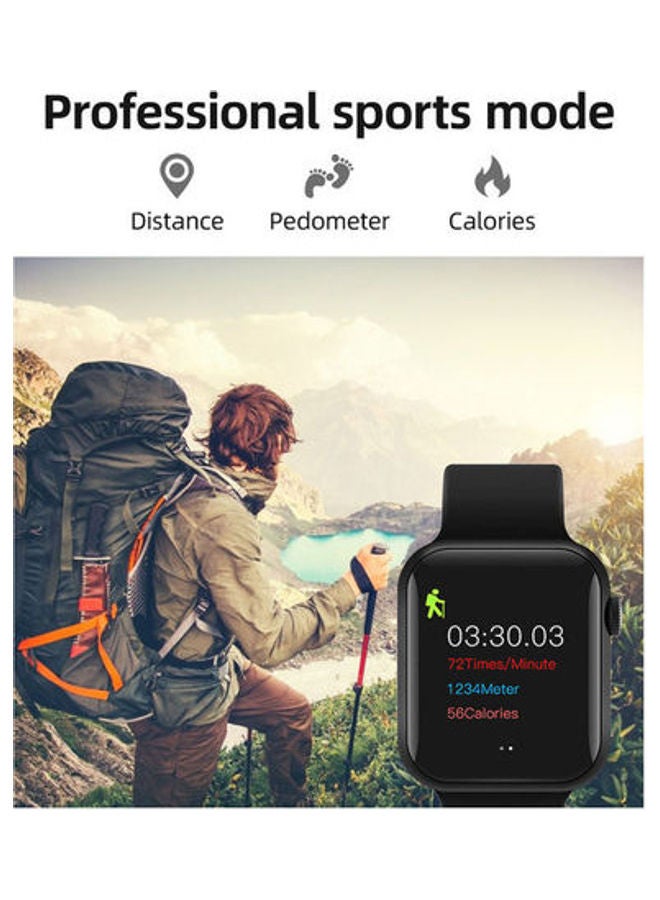 Generic - T500 Plus Global Version IPS Full Touch Screen Smartwatch 1.54inch Black - Image 1