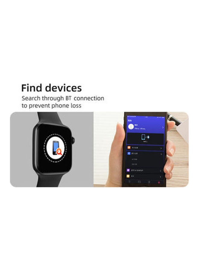 Generic - T500 Plus Global Version IPS Full Touch Screen Smartwatch 1.54inch Black - Image 1