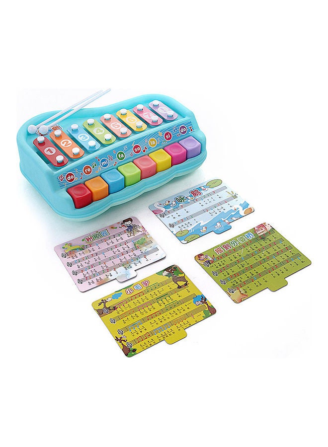 null - 2 In 1 Educational Musical Instruments Xylophone Piano Toy 27x18x7cm - Image 1