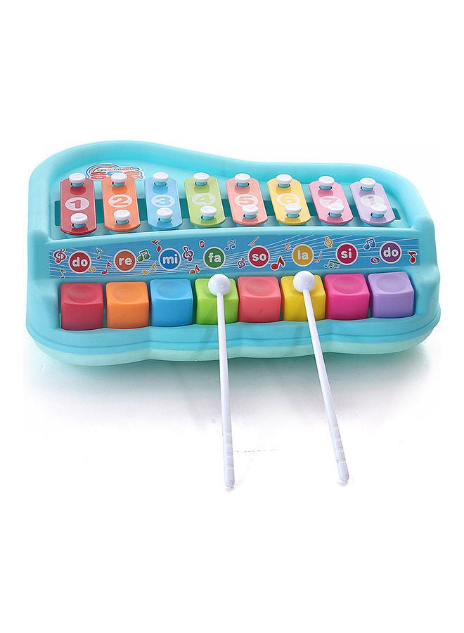 null - 2 In 1 Educational Musical Instruments Xylophone Piano Toy 27x18x7cm - Image 1